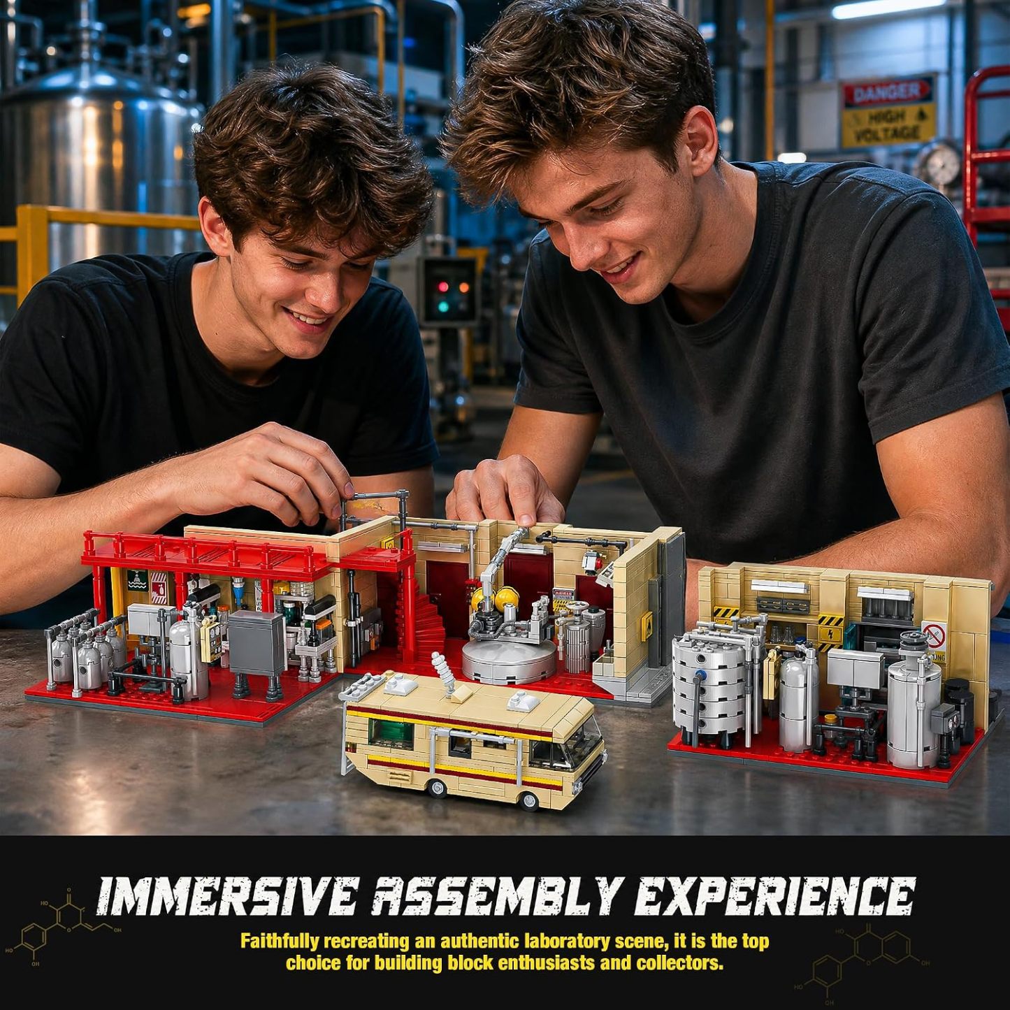 Chemistry Laboratory Building Set with LED – 1,471 Pieces
