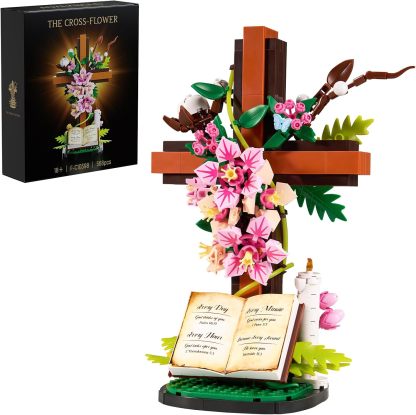 Jesus Cross Flower Building Set – 568 PCS 