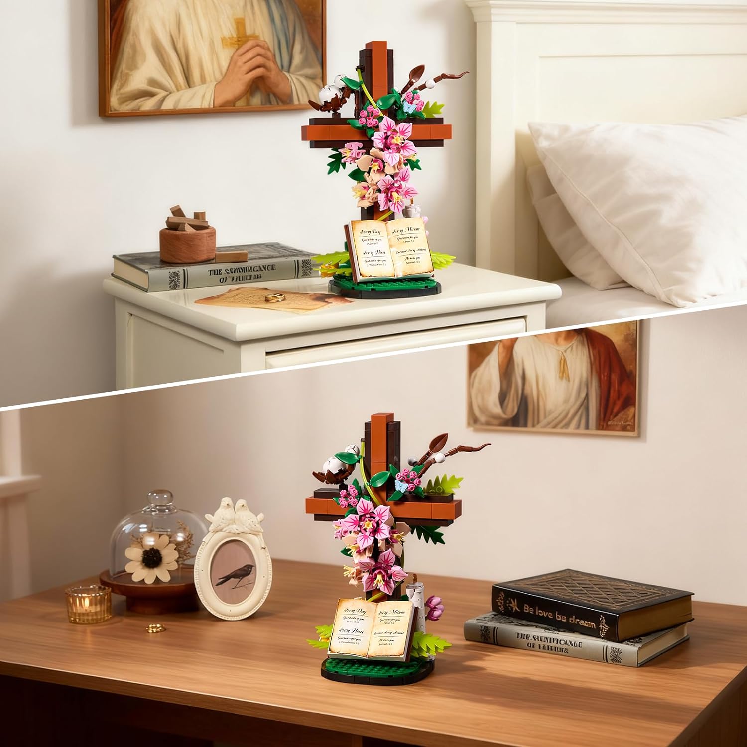 Jesus Cross Flower Building Set – 568 PCS 