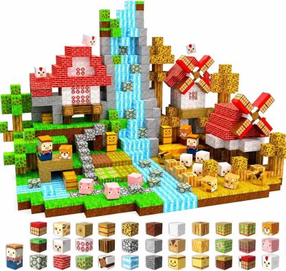 200-Piece Light-Up Magnetic Building Blocks for Kids 3+