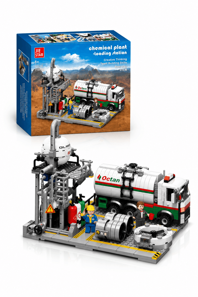 Chemical Loading Station Building Set | 719-Piece City MOC