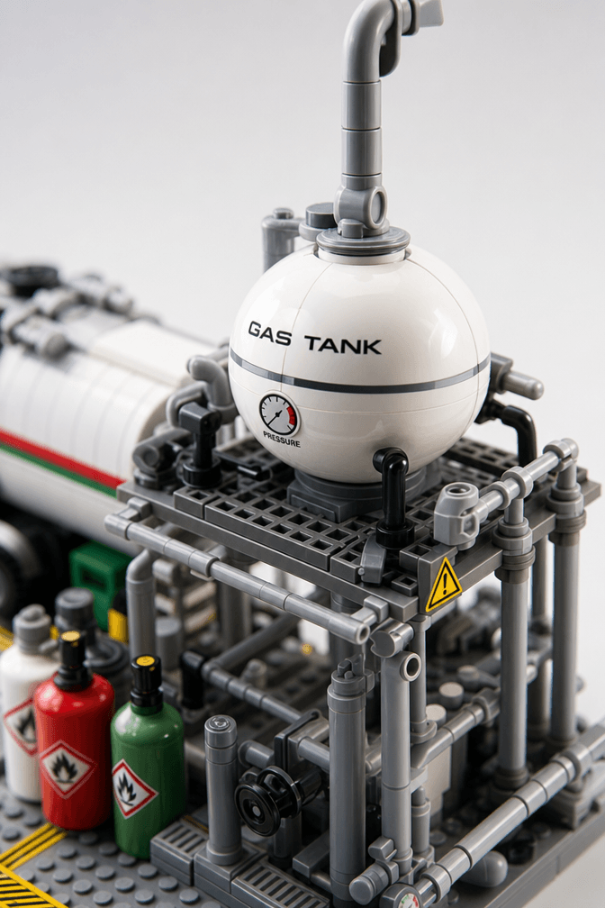Chemical Loading Station Building Set | 719-Piece City MOC