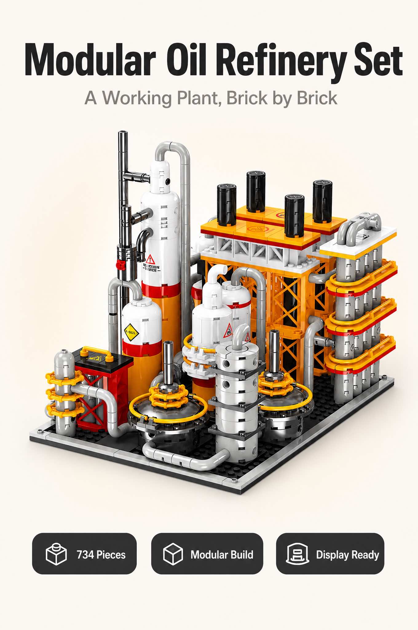 Oil Refinery Building Block Set