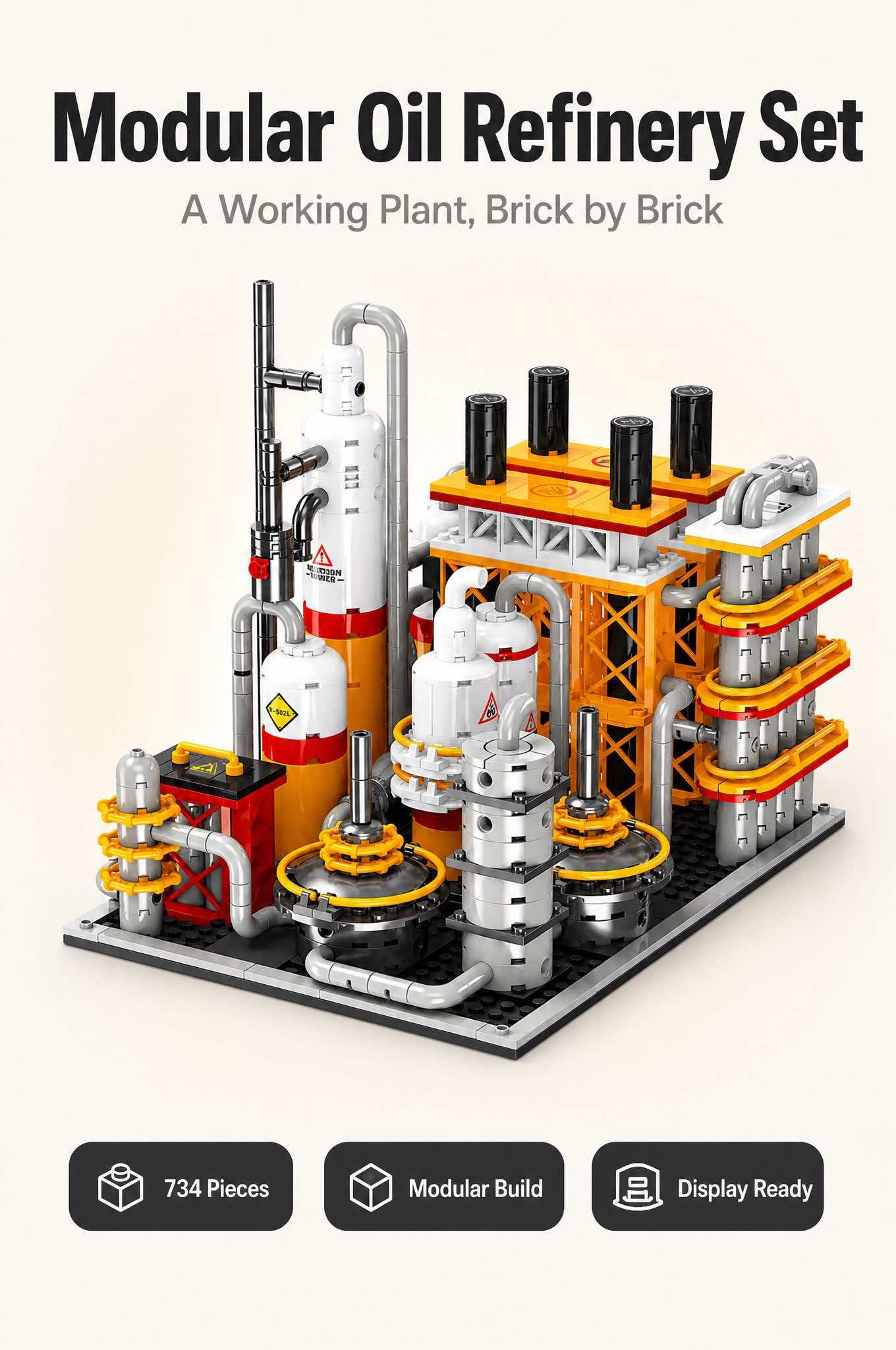 Oil Refinery Building Block Set