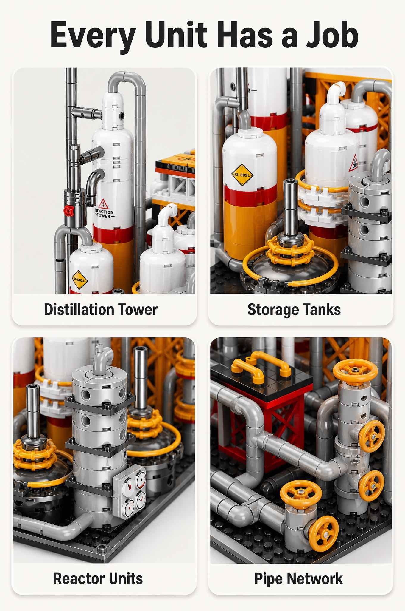 Oil Refinery Building Block Set