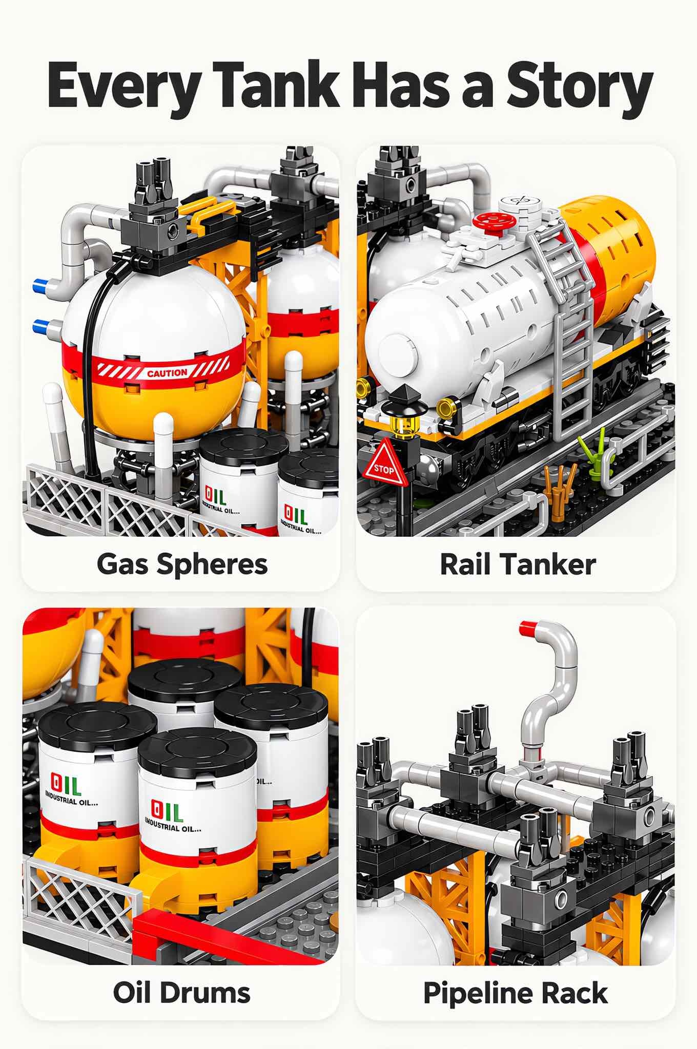 Oil & Gas Storage Station Building Set