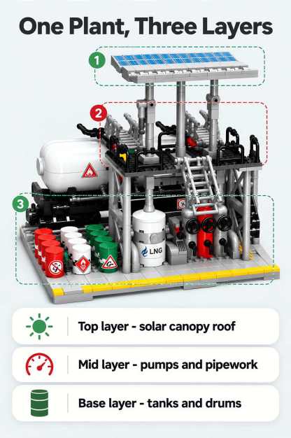 Natural Gas Storage Center Building Set