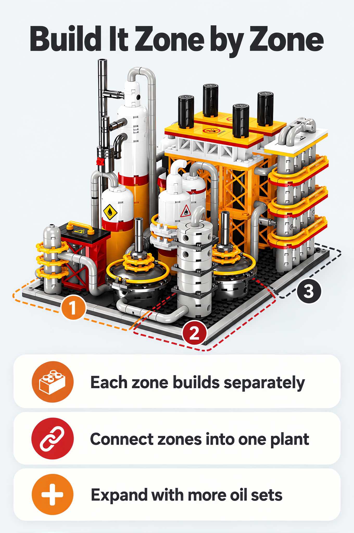 Oil Refinery Building Block Set