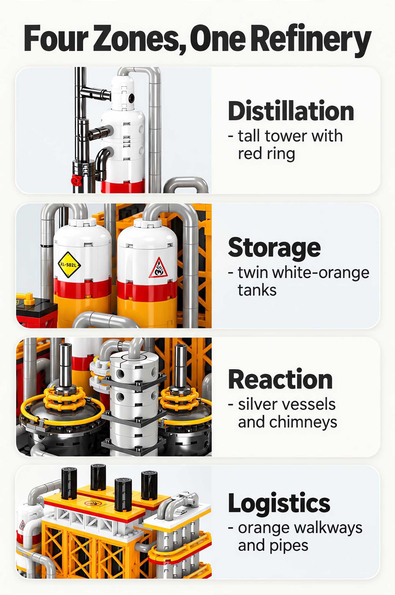 Oil Refinery Building Block Set