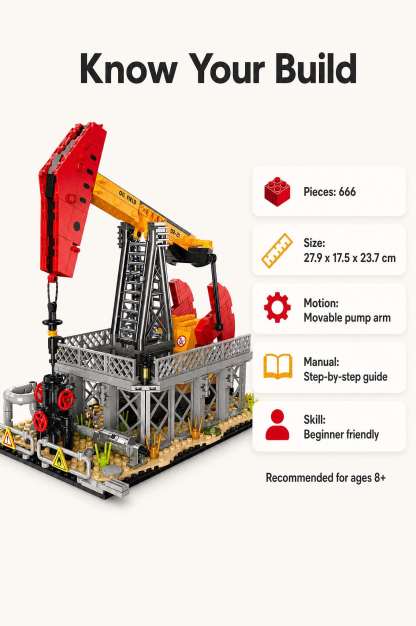 Oil Pump Jack Building Set 