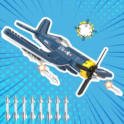 F4U Corsair Building Block Set | WW2 Warbird Model Kit