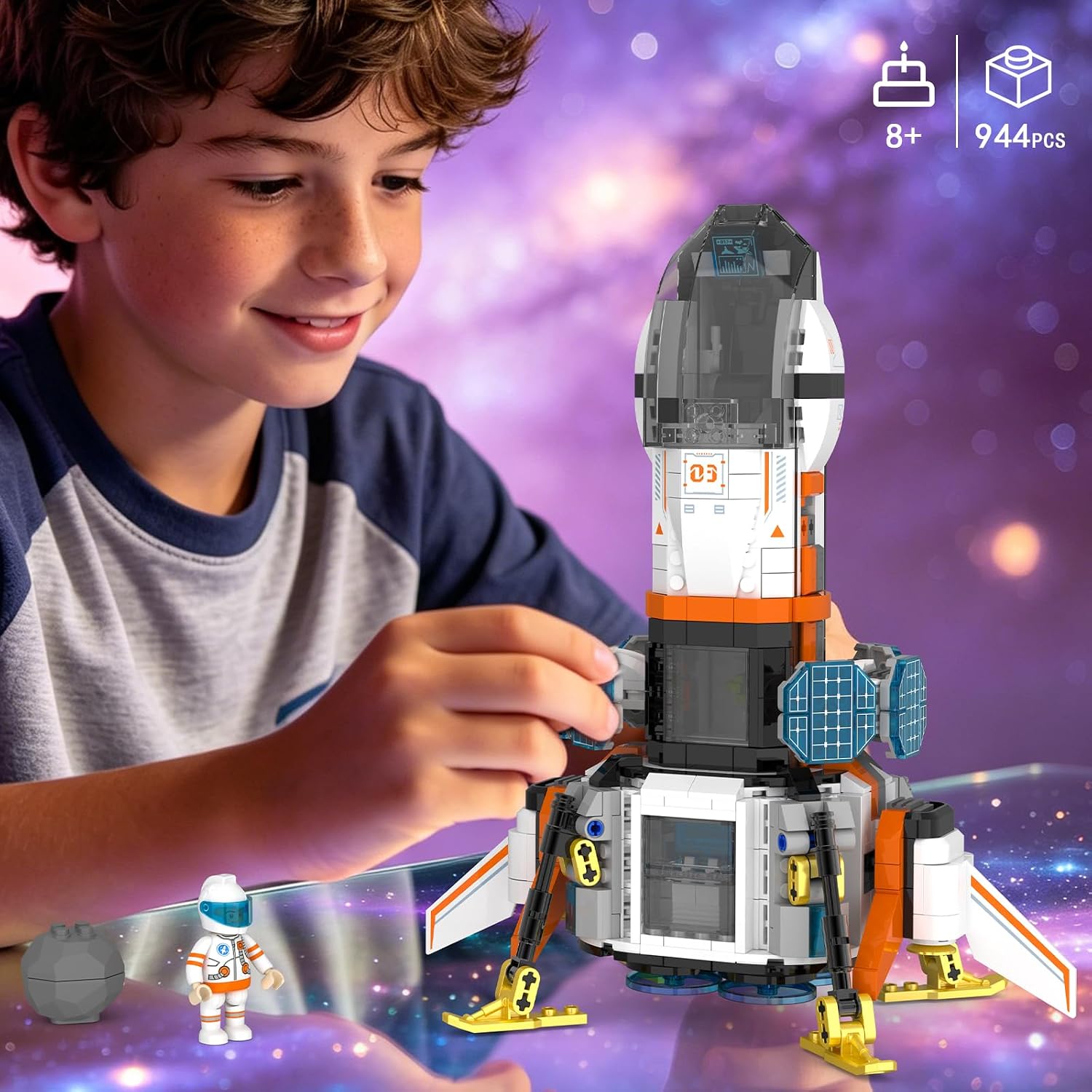 Modular Spaceship Building Set – 944-Piece Space Exploration Toy