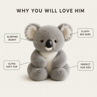 De Koaly - Ultra Soft Koala Plush Toy | The Perfect Sleeping Buddy