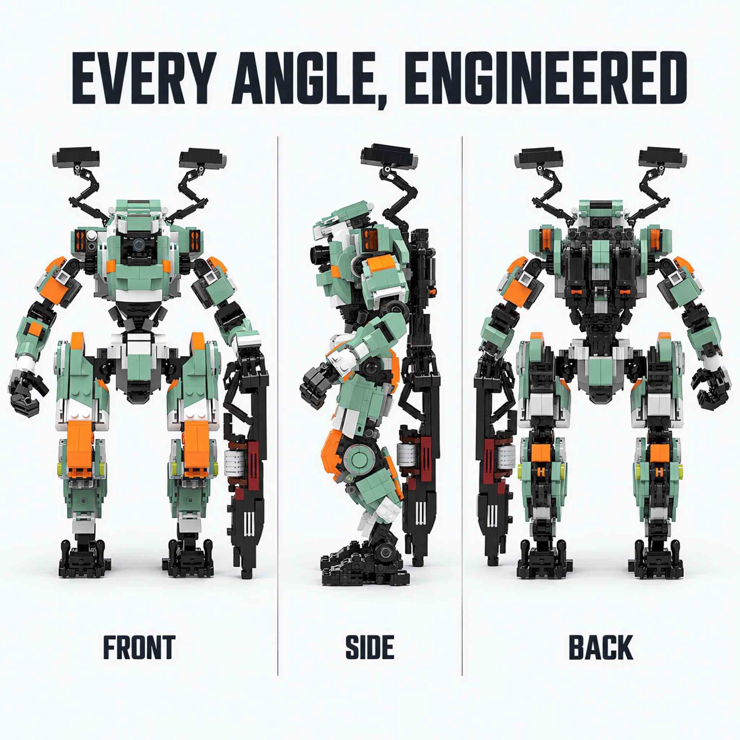 BT-7274 Inspired Vanguard Titan Mecha Building Set