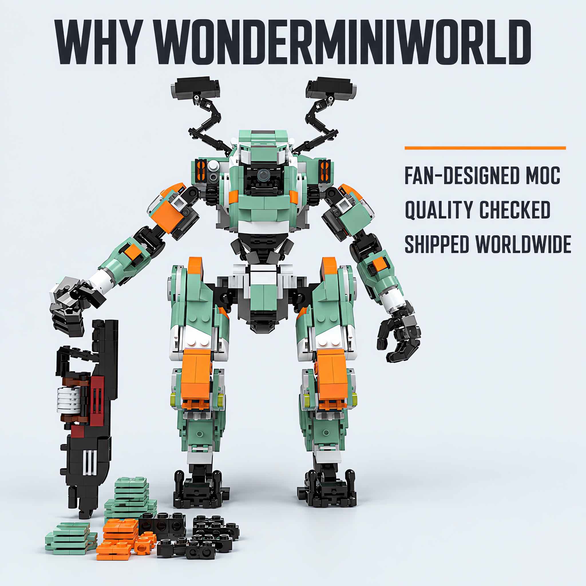 BT-7274 Inspired Vanguard Titan Mecha Building Set