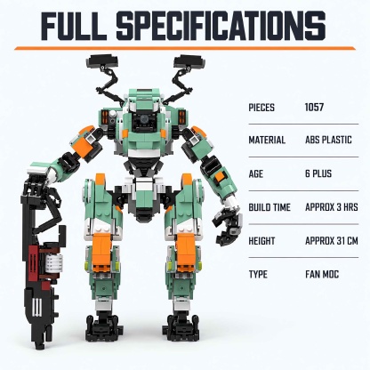 BT-7274 Inspired Vanguard Titan Mecha Building Set