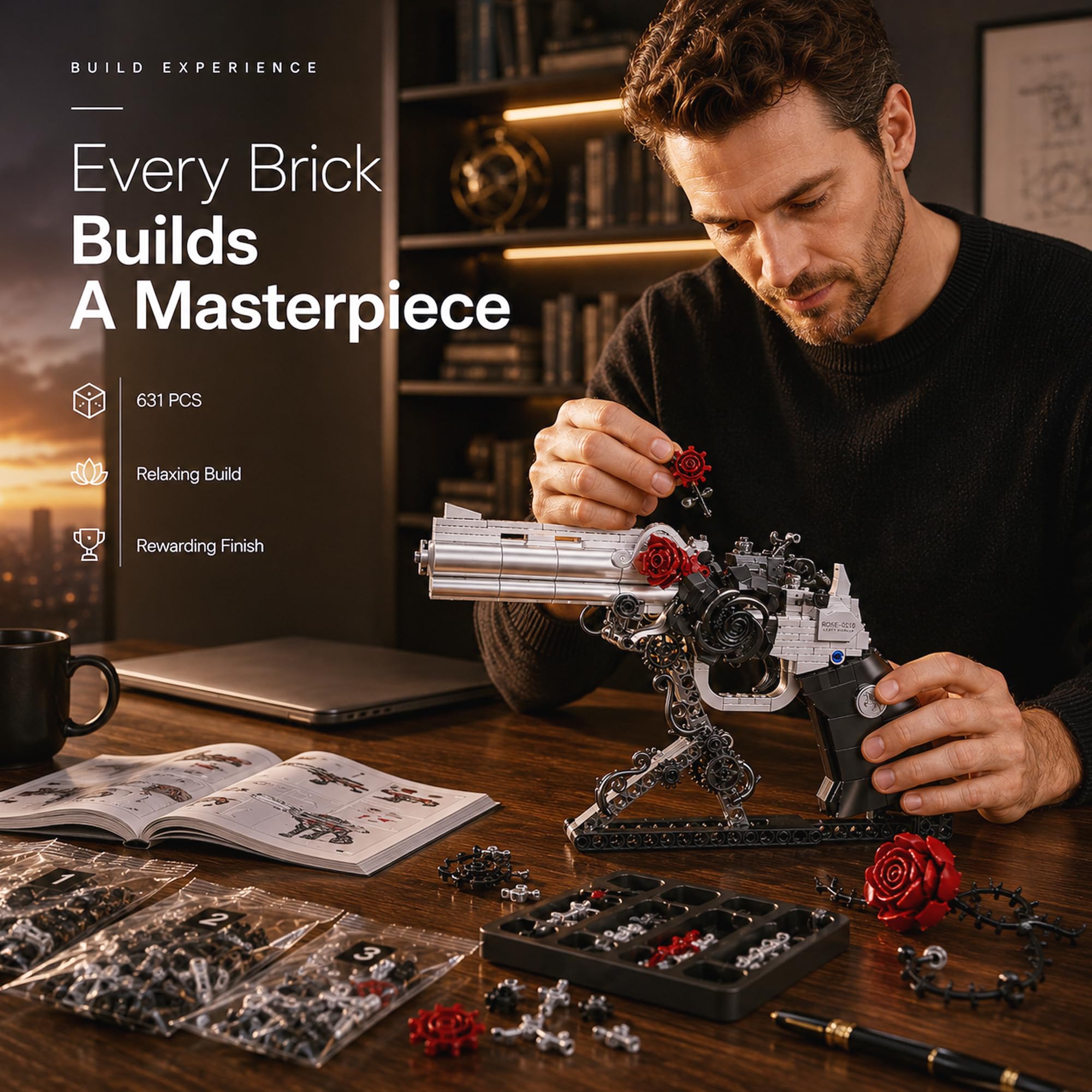 Floral Revolver Building Set 