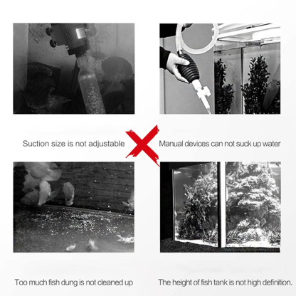 Waterwisselaar en aquariumfilterreiniger met elektrische zuigkracht 🐠🔧 - Maak het onderhoud van uw aquarium gemakkelijker!-北京欧布科技有限公司