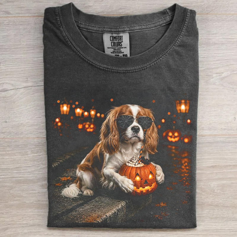 Silly Cavalier King Charles Ghost Halloween T-shirt