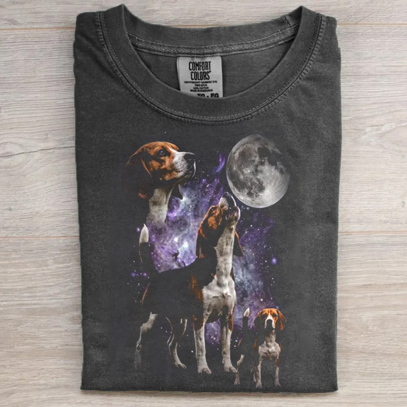 Beagle Howling At The Moon T-shirt