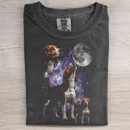 Beagle Howling At The Moon T-shirt