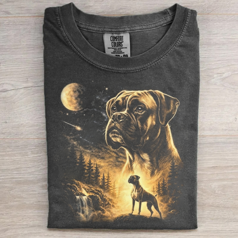 Boxer Howling to The Moon T-shirt