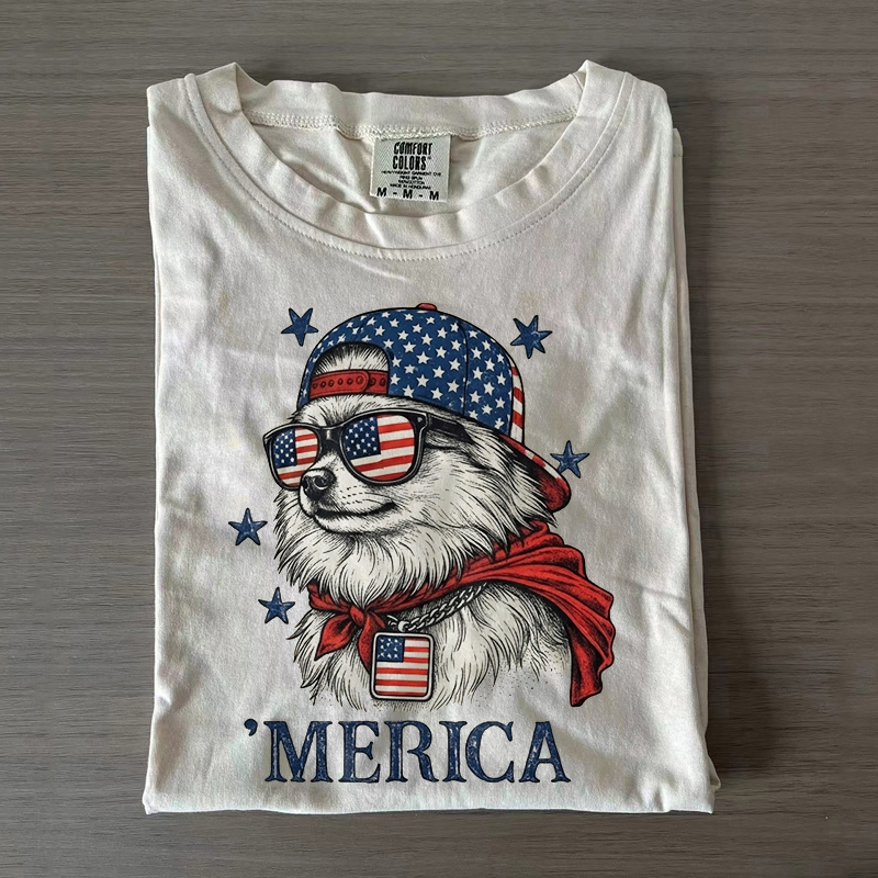 Merica Pomeranian T-shirt