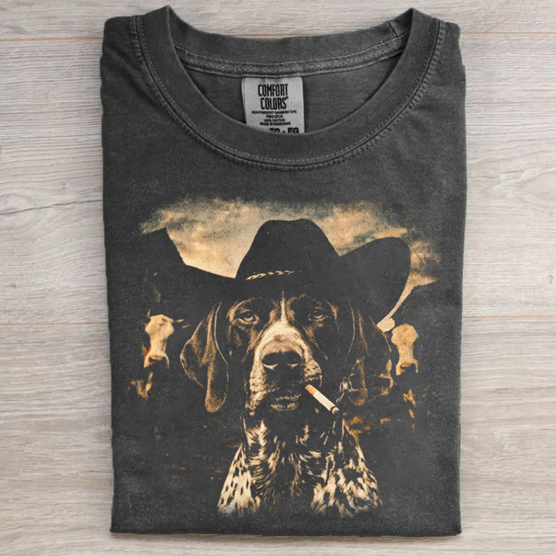 German Shorthair Pointer Western Graphic T-shirt