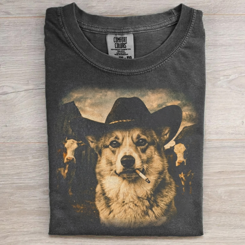 Corgi Western Graphic T-shirt