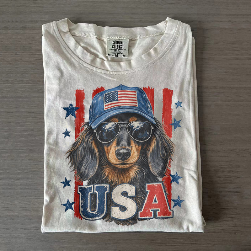 Patriotic Dachshund T-shirt