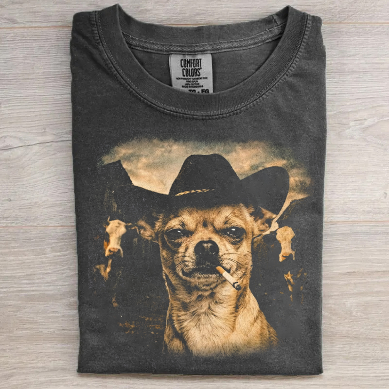 Chihuahuas Western Graphic T-shirt