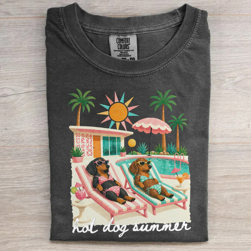 Hot Dog Summer Dachshund T-shirt