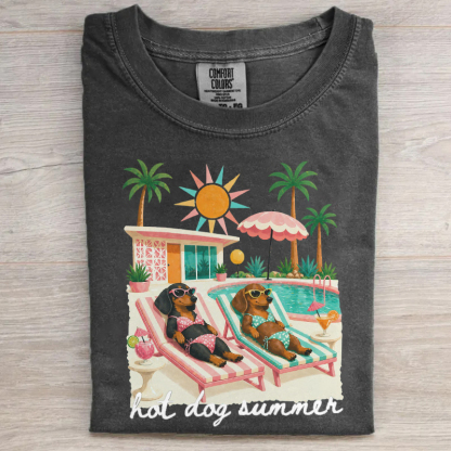 Hot Dog Summer Dachshund T-shirt