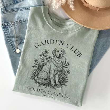 Golden Retriever Gardening T-shirt