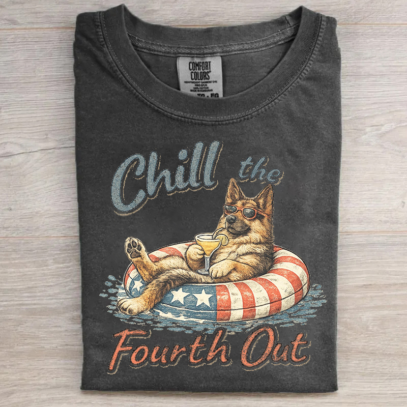German Shepherd Fourth of July T-shirt