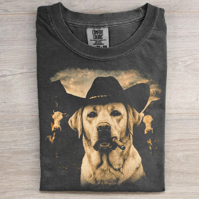 Labrador Retriever Western Graphic T-shirt
