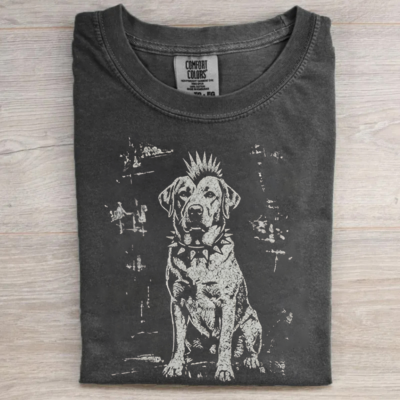 Punk Dog Graphic T-shirt