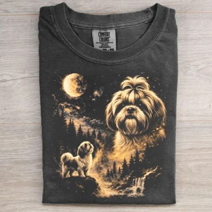 Shih Tzu Howling to The Moon T-shirt
