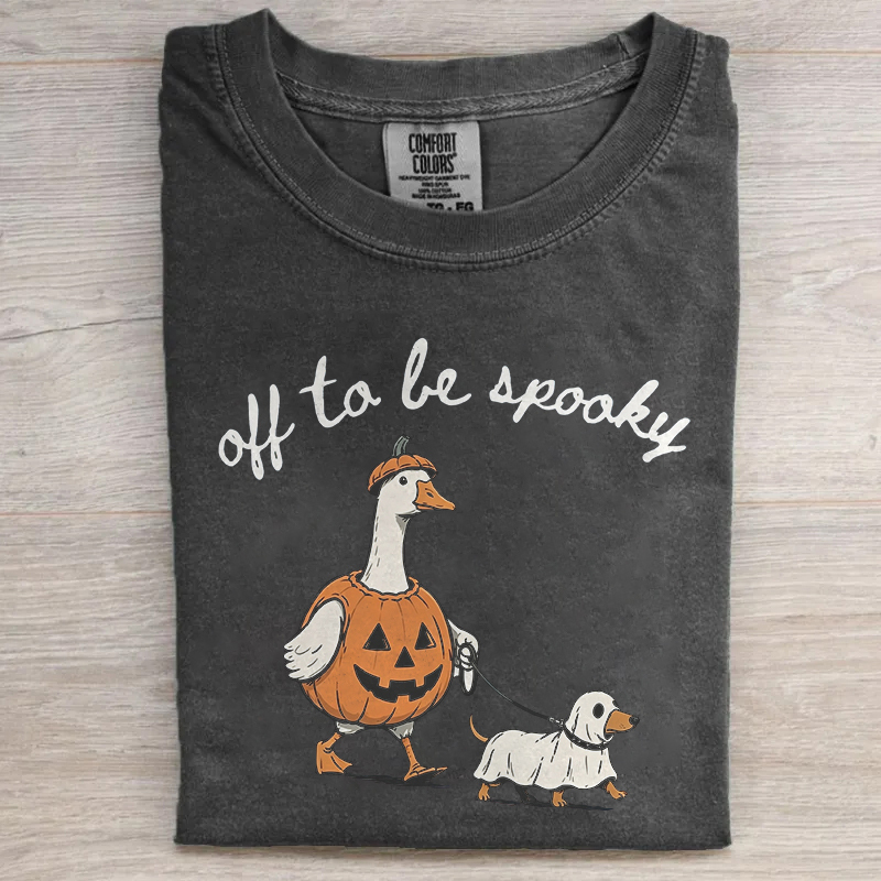Off to be Spooky Halloween Dachshund T-shirt