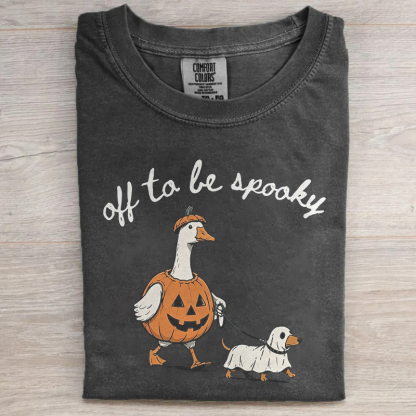 Off to be Spooky Halloween Dachshund T-shirt