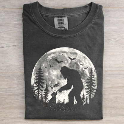 Halloween Bigfoot Boop Dog T-shirt