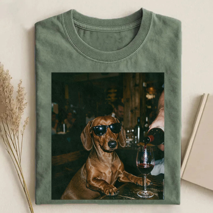 Dachshund Wine T-shirt