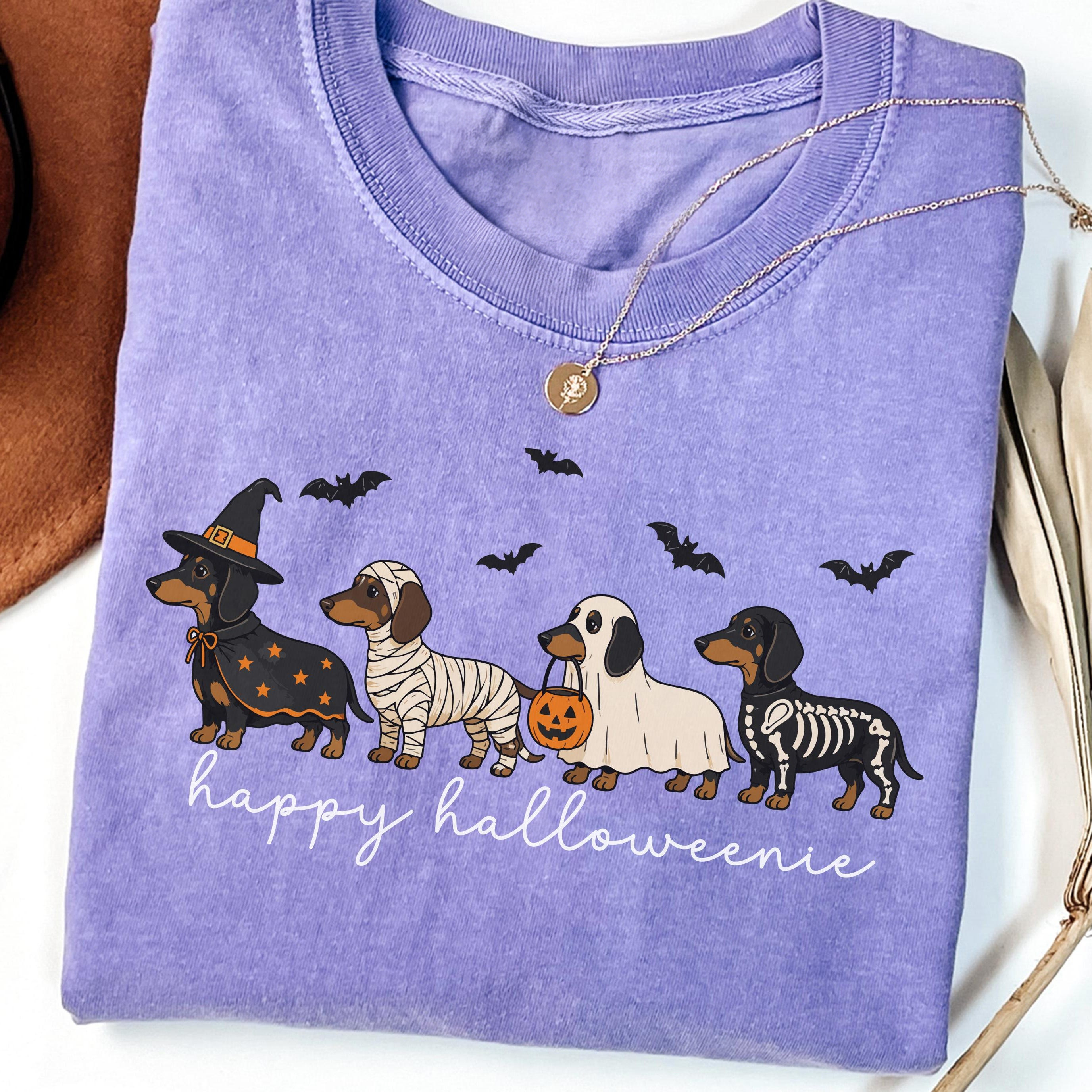 Happy Halloween Dachshund Dog T-shirt