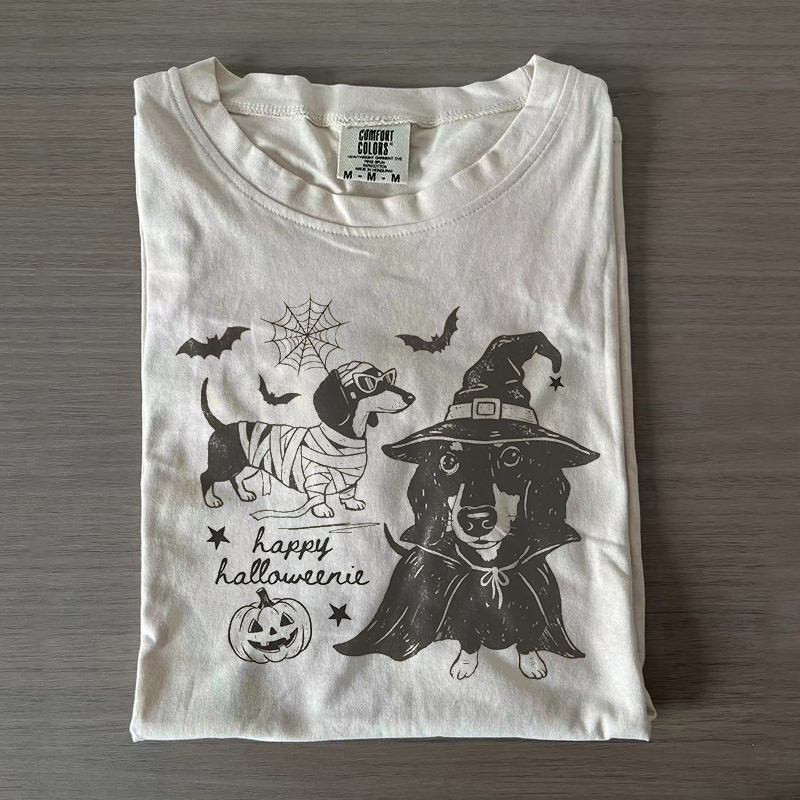 Happy Halloweenie Dachshund T-shirt