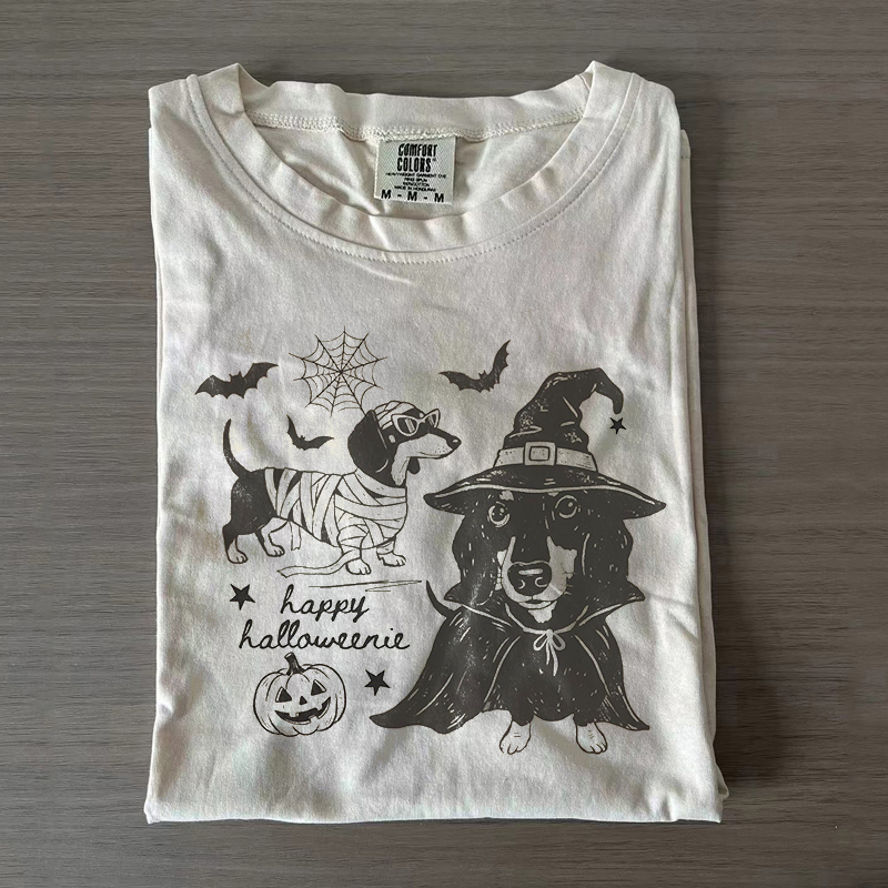 Happy Halloweenie Dachshund T-shirt
