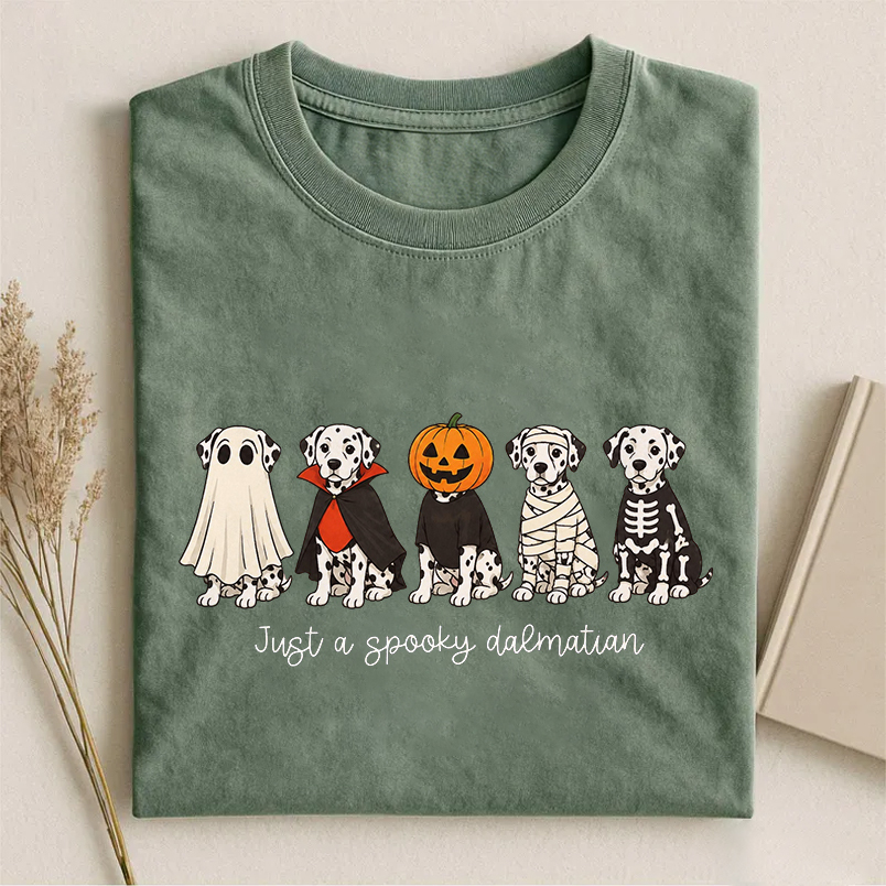 Spooky Dalmatian Dog Halloween T-shirt