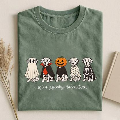 Spooky Dalmatian Dog Halloween T-shirt