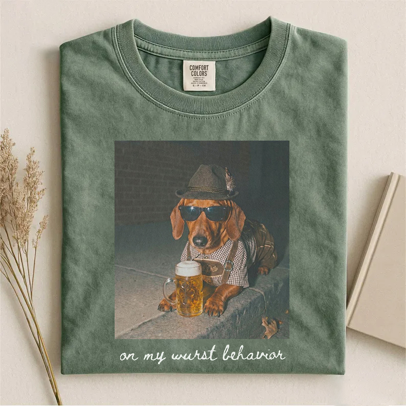 On My Wurst Behavior Dachshund Oktoberfest T-shirt