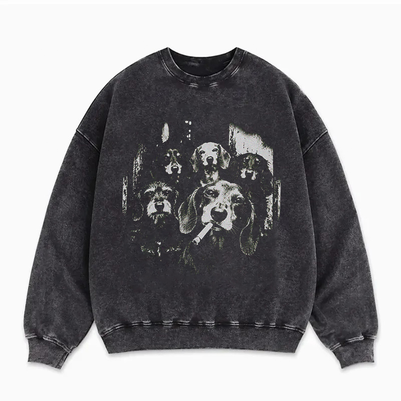 Funny Smoking Dachshund Dog Sweatshirt