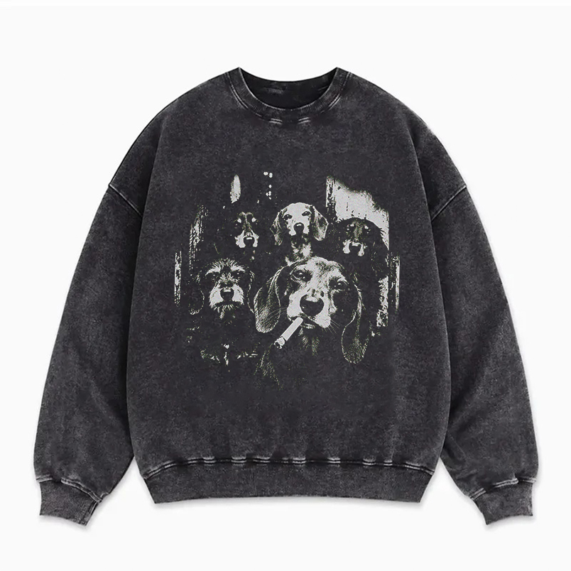 Funny Smoking Dachshund Dog Sweatshirt